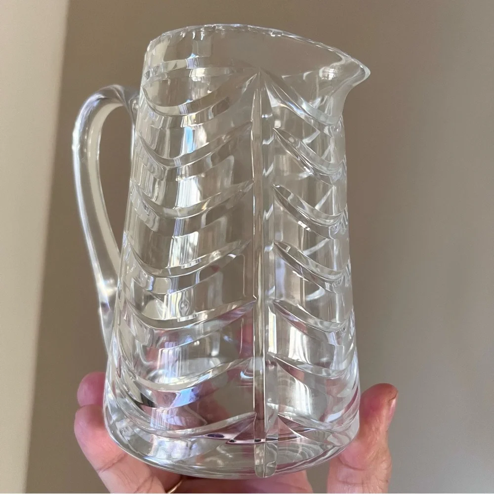 Royal Brierley Elegant Clear Crystal  Pitcher 5.5” tall excellent condition